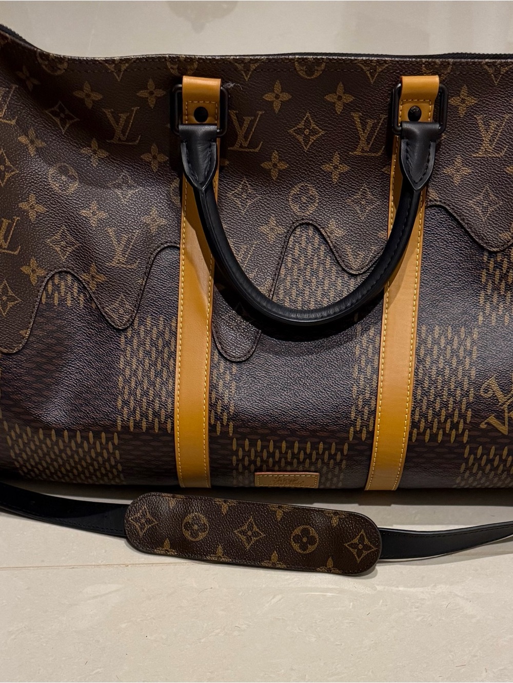 Louis Vuitton Brown Monogram Duffel Bag
